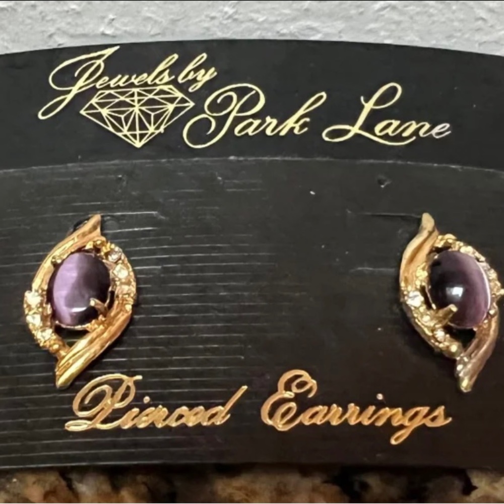 Purple earrings